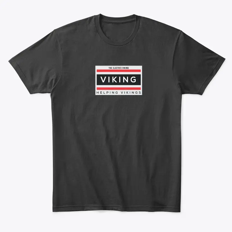 Viking Helps Vikings Black Tee